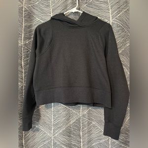 Black Lululemon cropped hoodie.